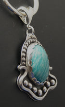 Load image into Gallery viewer, Amazonite Sterling Silver Pendant 30 carats
