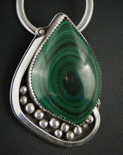 Load image into Gallery viewer, Malachite Sterling Silver Pendant
