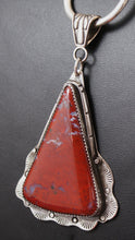Load image into Gallery viewer, Red Moss Agate Sterling Silver Pendant
